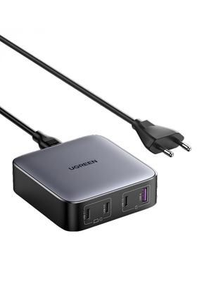 Ugreen Nexode 100W GaN Masaüsü Hızlı Şarj Cihazı USB-C QC PD 4 Portlu 3xUSB-C...