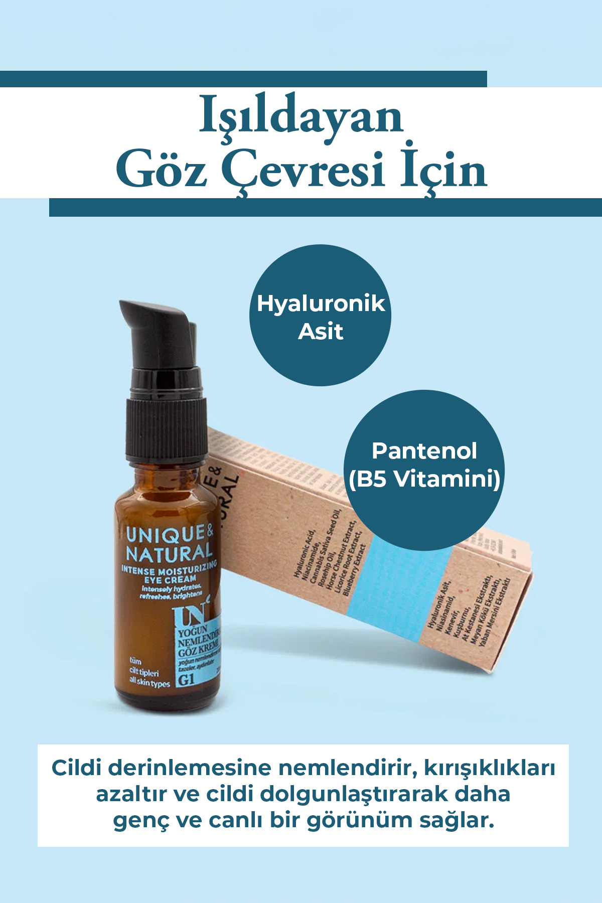 Yoğun Nemlendirici Göz Kremi 20ml — 8684298952177 — تصویر 4 از 7
