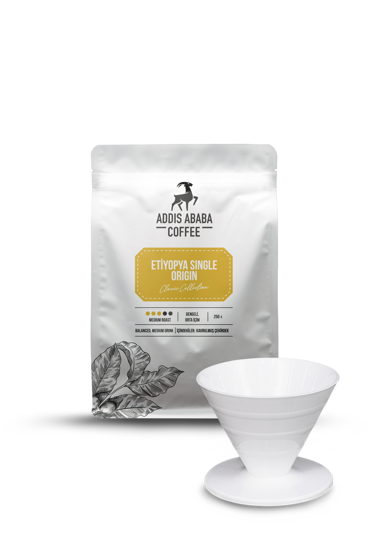 Ethiopian Single Origin Coffee And V60 Dripper