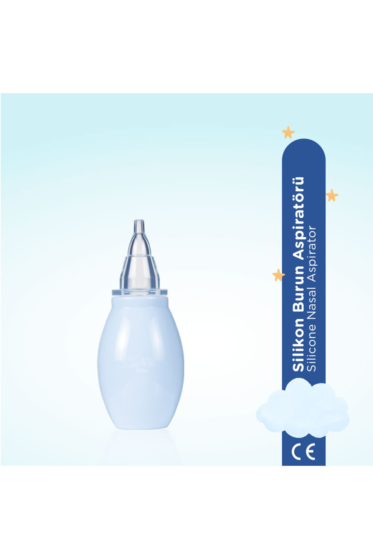 Wee Baby Silikon Burun Aspiratörü - MAVİ fotoğrafı 2 (önizleme)