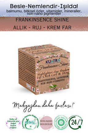 Kuatra Frankinsence Shine Nemlendirici, Antioksidan, Işıltı Veren Allık-ruj- ...