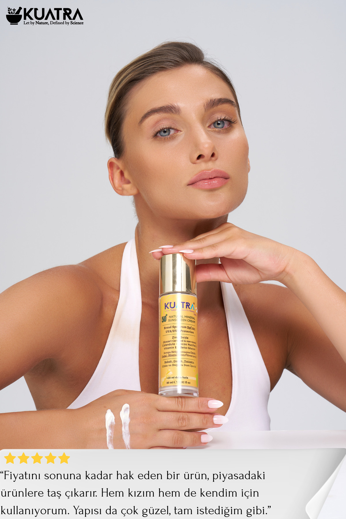 Kuatra Spf 50 Doğal-mineral Güneş Koruyucu Krem Bebek-çocuk-yetişkin Doğal Güneş Koruyucuyu fotoğrafı 6 (önizleme)