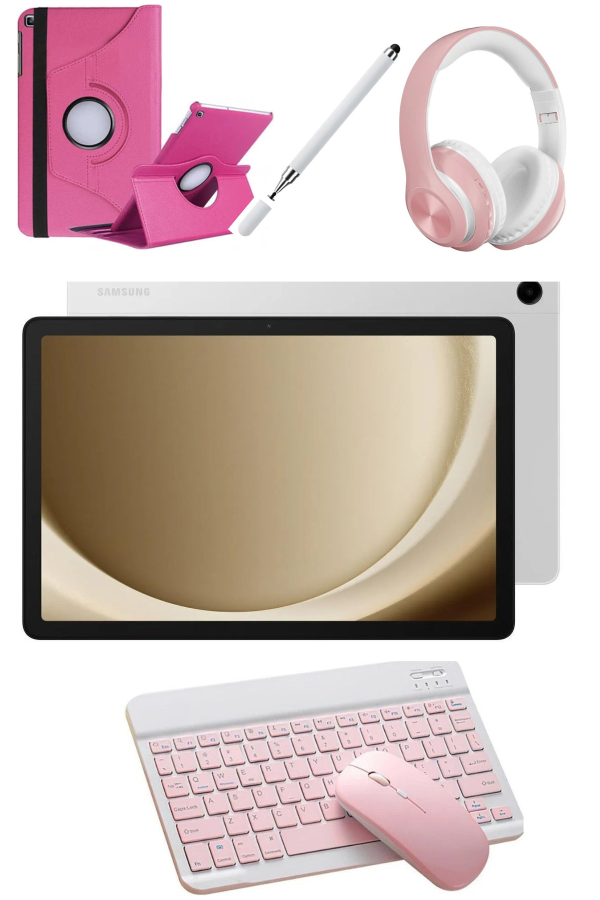 Samsung Galaxy Tab A9+ 6GB 128GB 11" Tablet SM-X210 KILIF+KLAVYE+MOUSE+KALEM