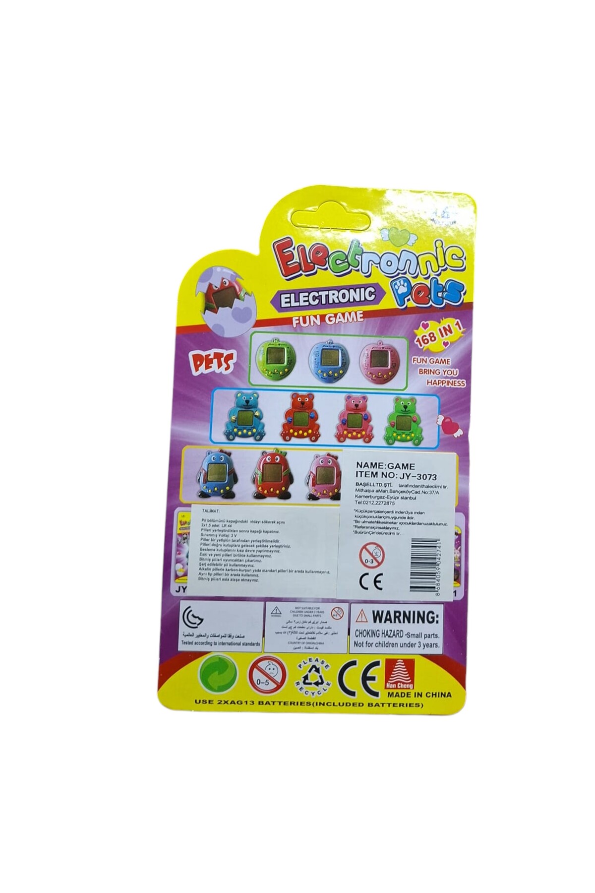 BAŞEL NOSTALJİK SANAL BEBEK JY-3073 ELECTRONNİC PETS KARTELA 6+ fotoğrafı 2 (önizleme)