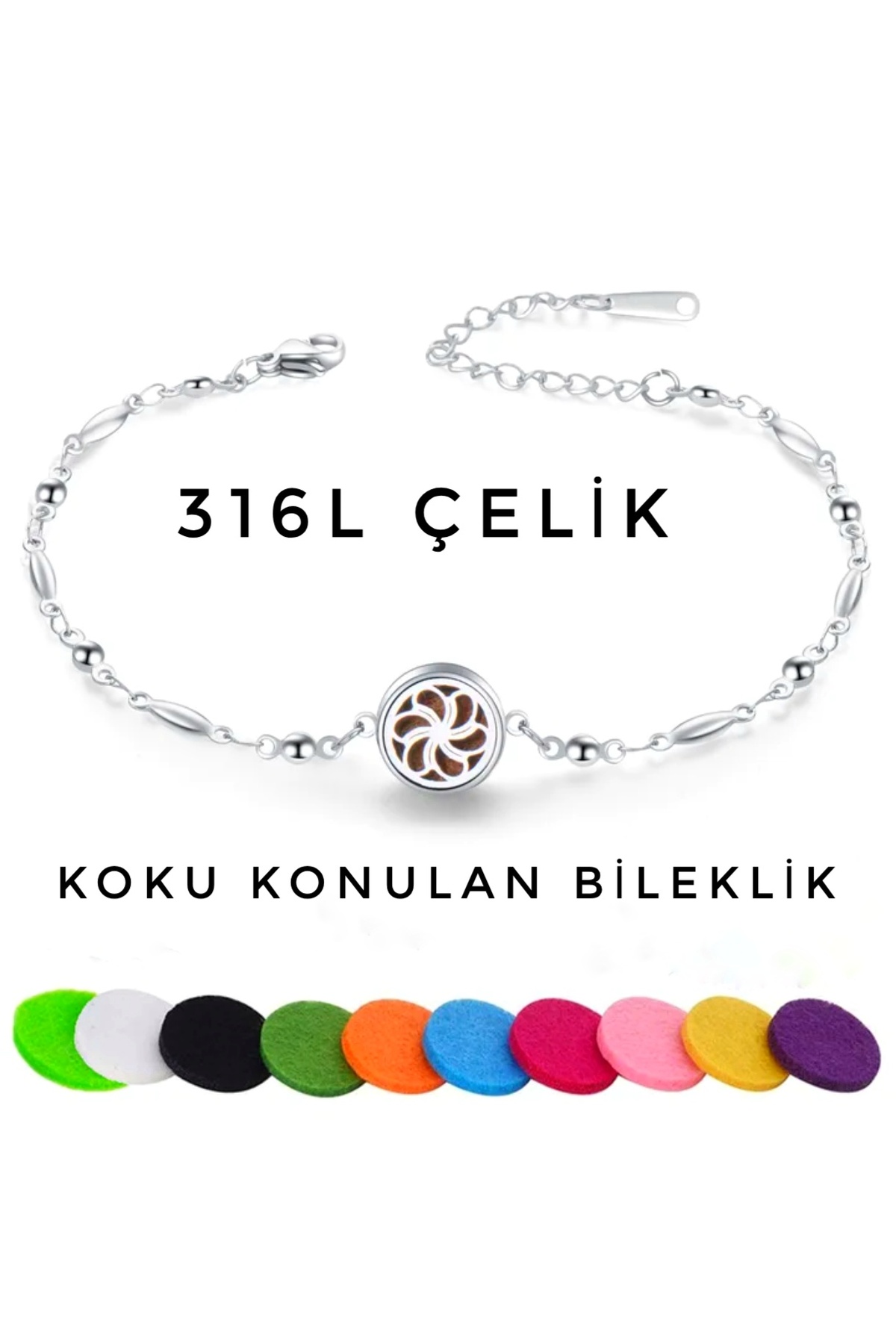 Aromatherapy Steel Bracelet Perfume Squeezed Bracelet Essential Oil Dripped Bracelet Dear Bracelet