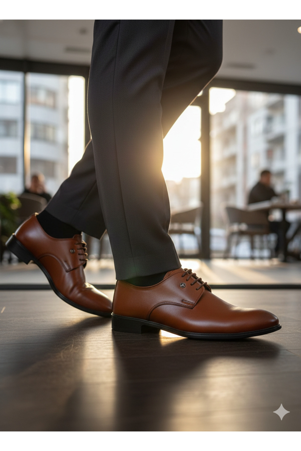 GÜR MODA AYAKKABI  KLASİK RUGAN TABA RENK ORTOPEDİK - Görsel 3