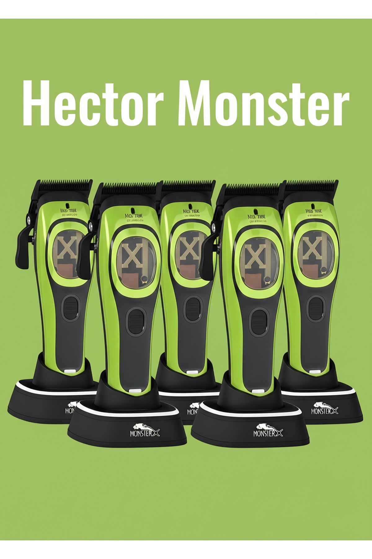 Hector MonsterX Professional Tıraş Makinesi Yeşil
