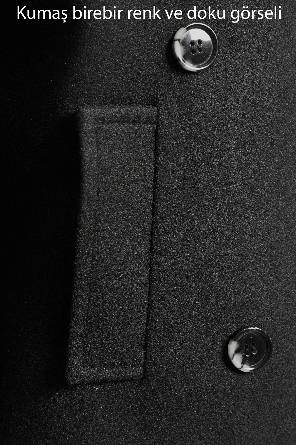 Soydan Güner  Kadın Crop Kaban Siyah 1425 - Görsel 6