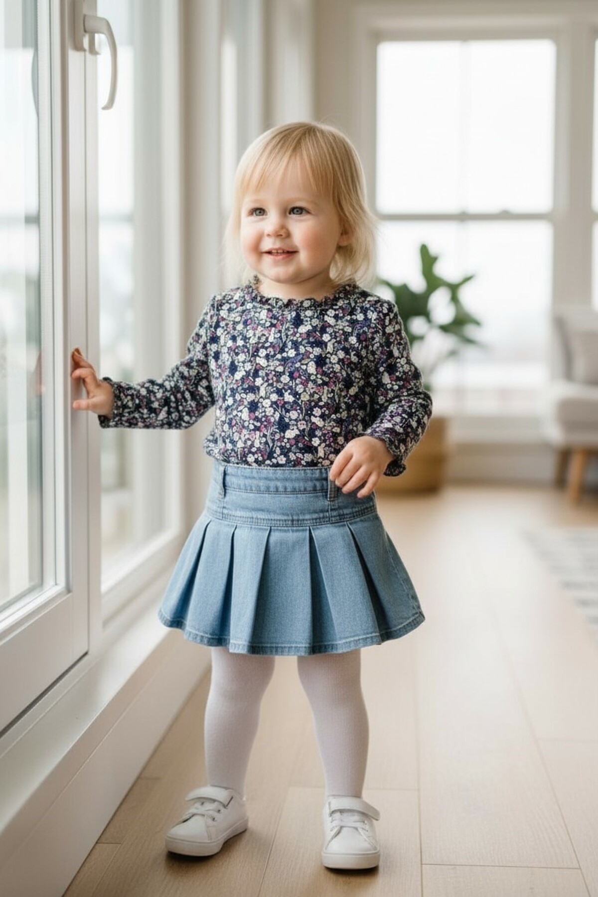 SeaBubbles Çiçekli Kız Bebek Bluz fotoğrafı 6 (önizleme)