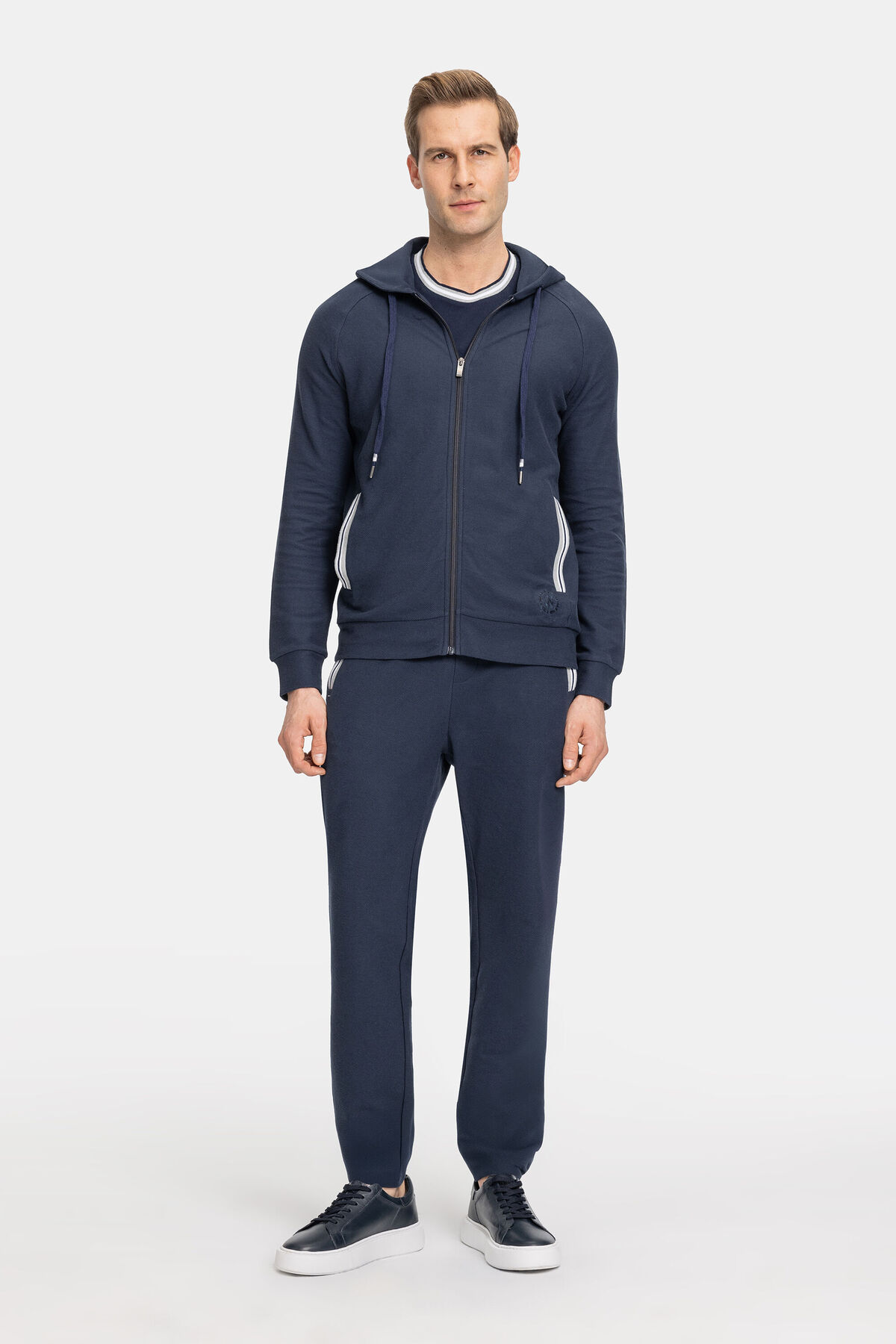 W Collection  LACİVERT BİSİKLET YAKA UZUN KOLLU SWEATSHIRT - Görsel 5