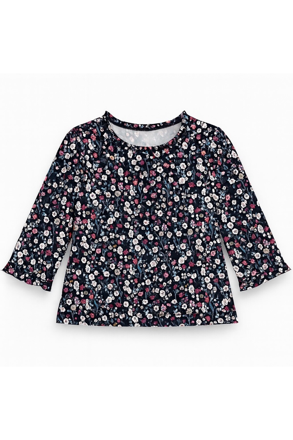 SeaBubbles Çiçekli Kız Bebek Bluz fotoğrafı 2 (önizleme)