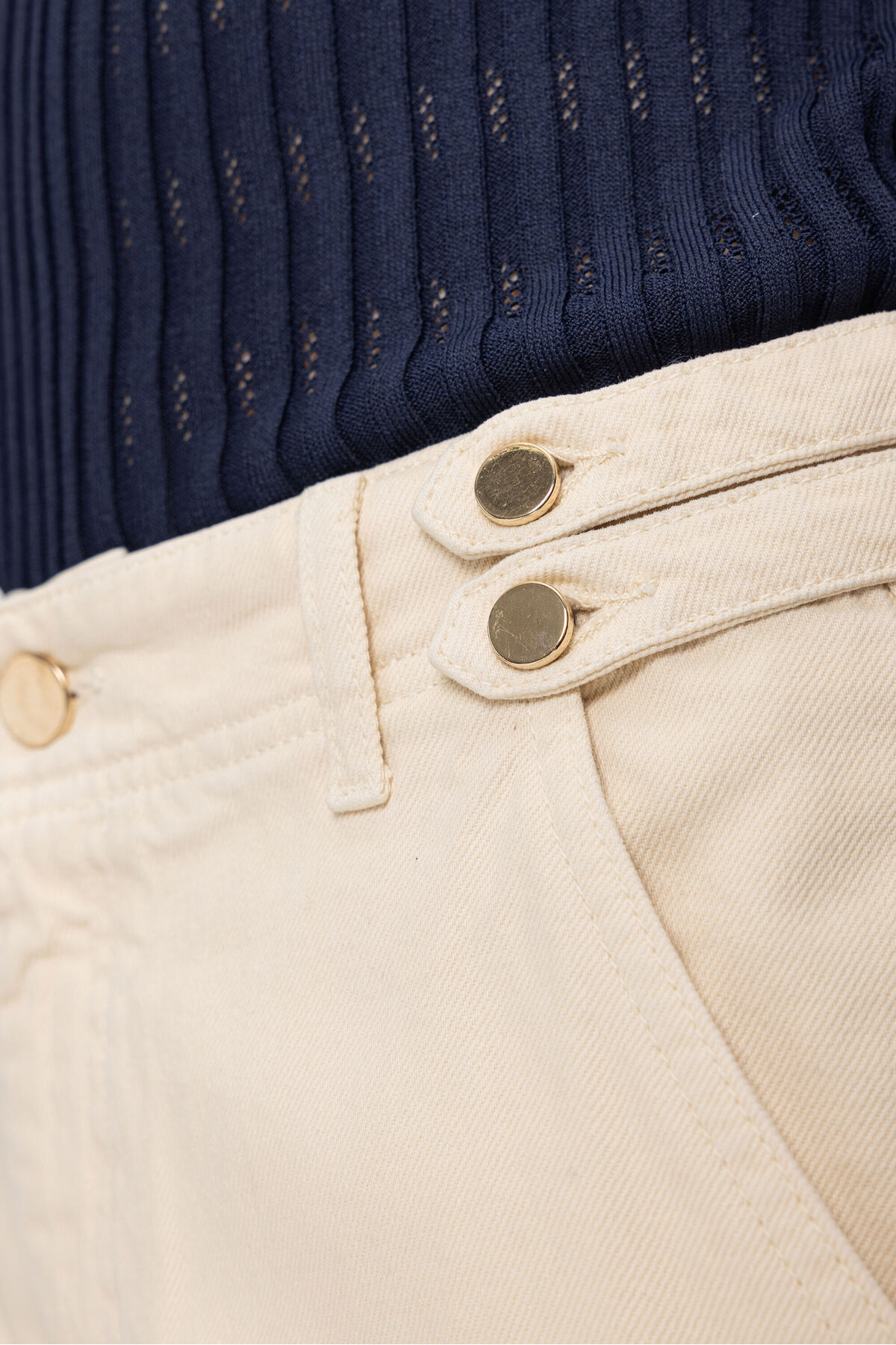 W Collection  EKRU JEAN PANTOLON - Görsel 4