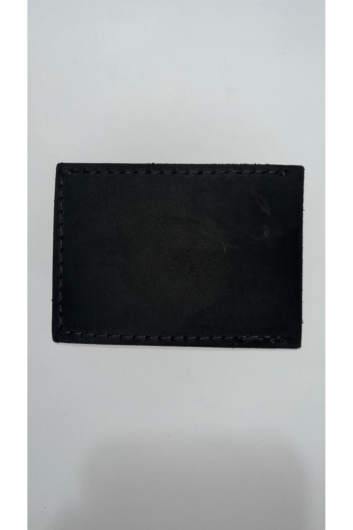 Ayrice Leather Batman Figürlü Hakiki Deri Kartlık, El Yapımı, Şık ve Minimal Tasarım görsel 3