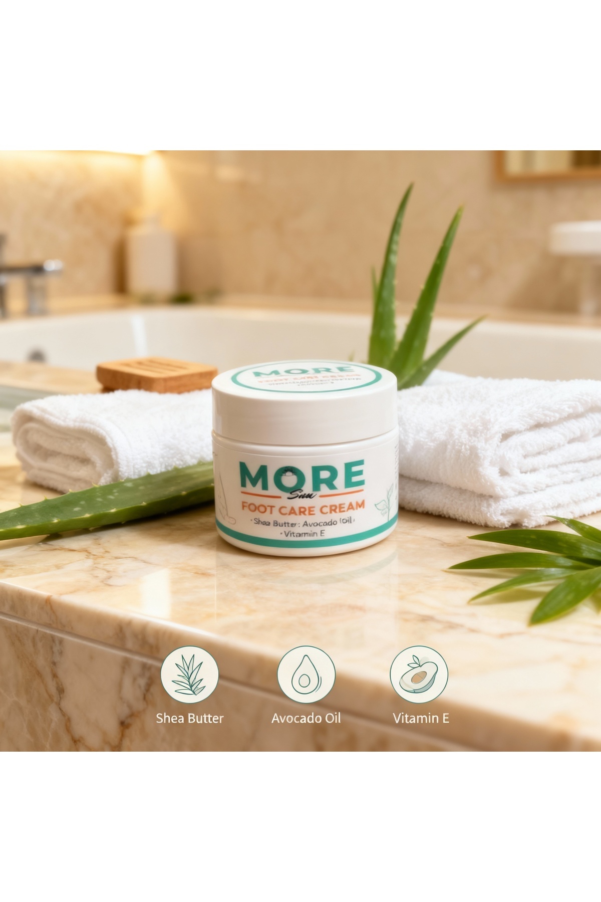 Ayak Ve Topuk Çatlak Kremi, Ayak Bakımı, Ayak Kokusu 100ml — MTH26261503409 — تصویر 3 از 6