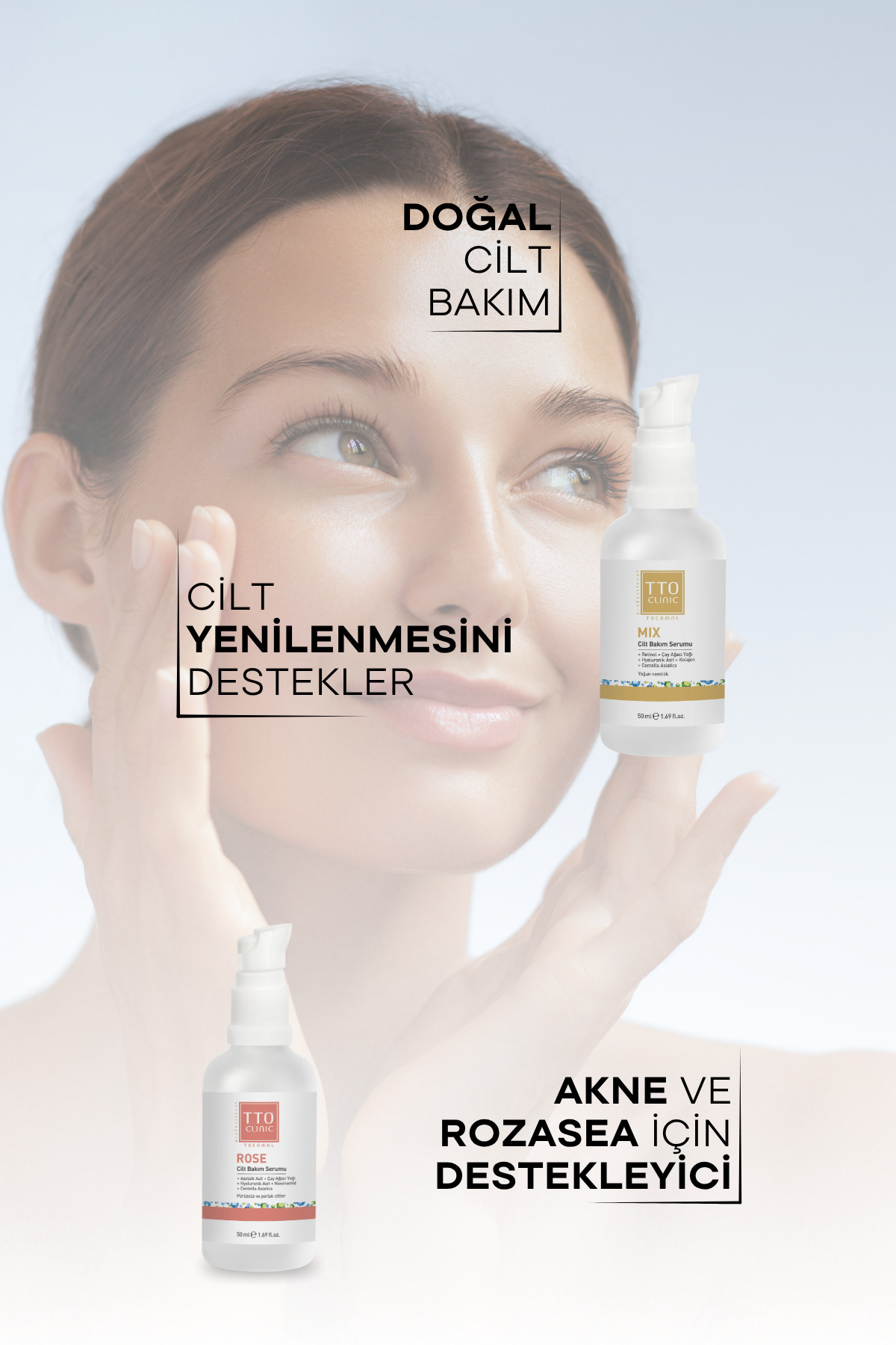 Yaşlanma ve Kızarıklık Karşıtı Bakım Seti- Gençlik Serumu + Rose Serum — 86801450850670 — تصویر 2 از 5