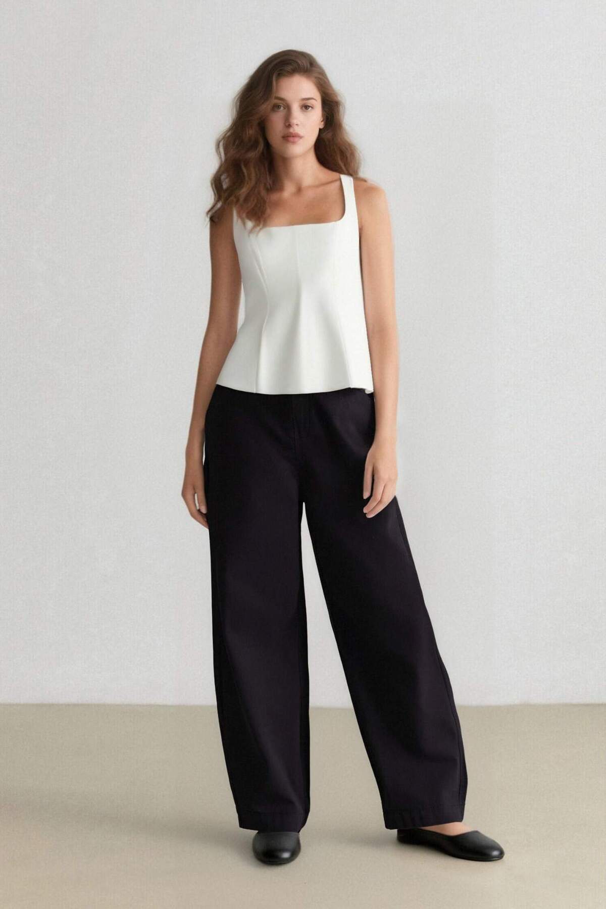 Defacto Carrot Fit Gabardine Trousers Normal Waist E5963Ax25Sp