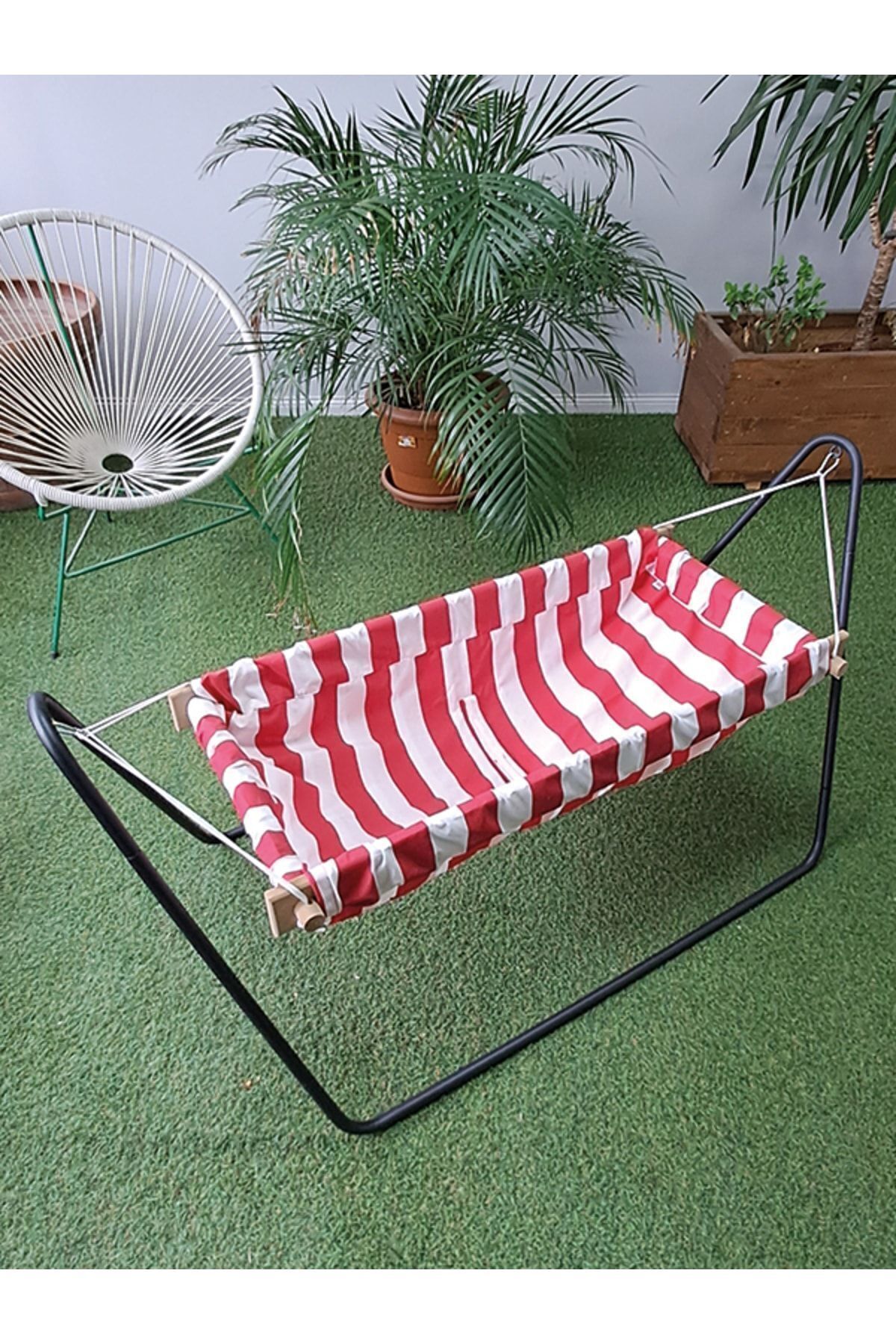 Svava Ahşap Bebek Hamak Beşik Salıncak - Portatif Hamak Beşik fotoğrafı 3 (önizleme)