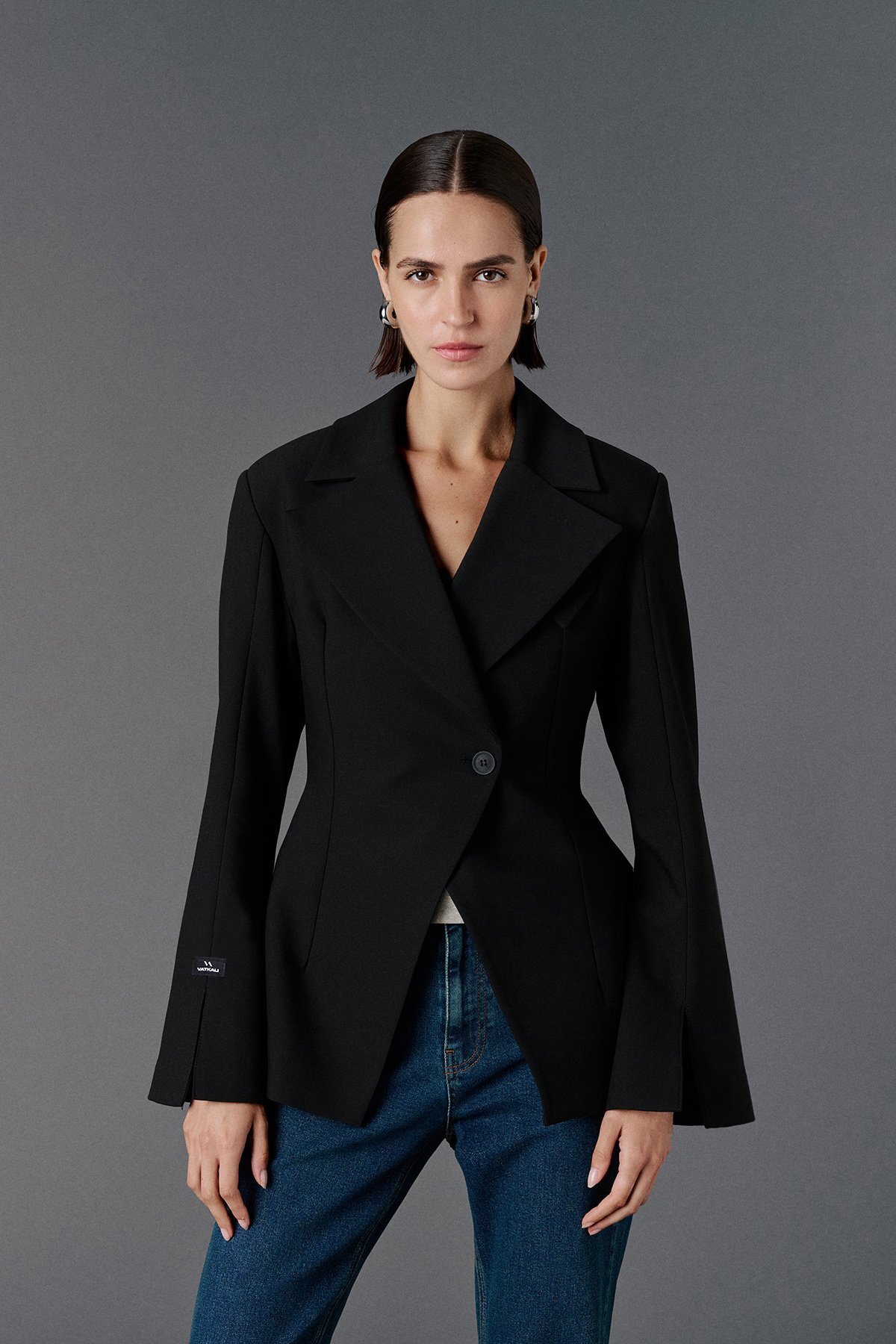 VATKALI  Kruvaze vücuda oturan blazer - Premium Collection - Görsel 2