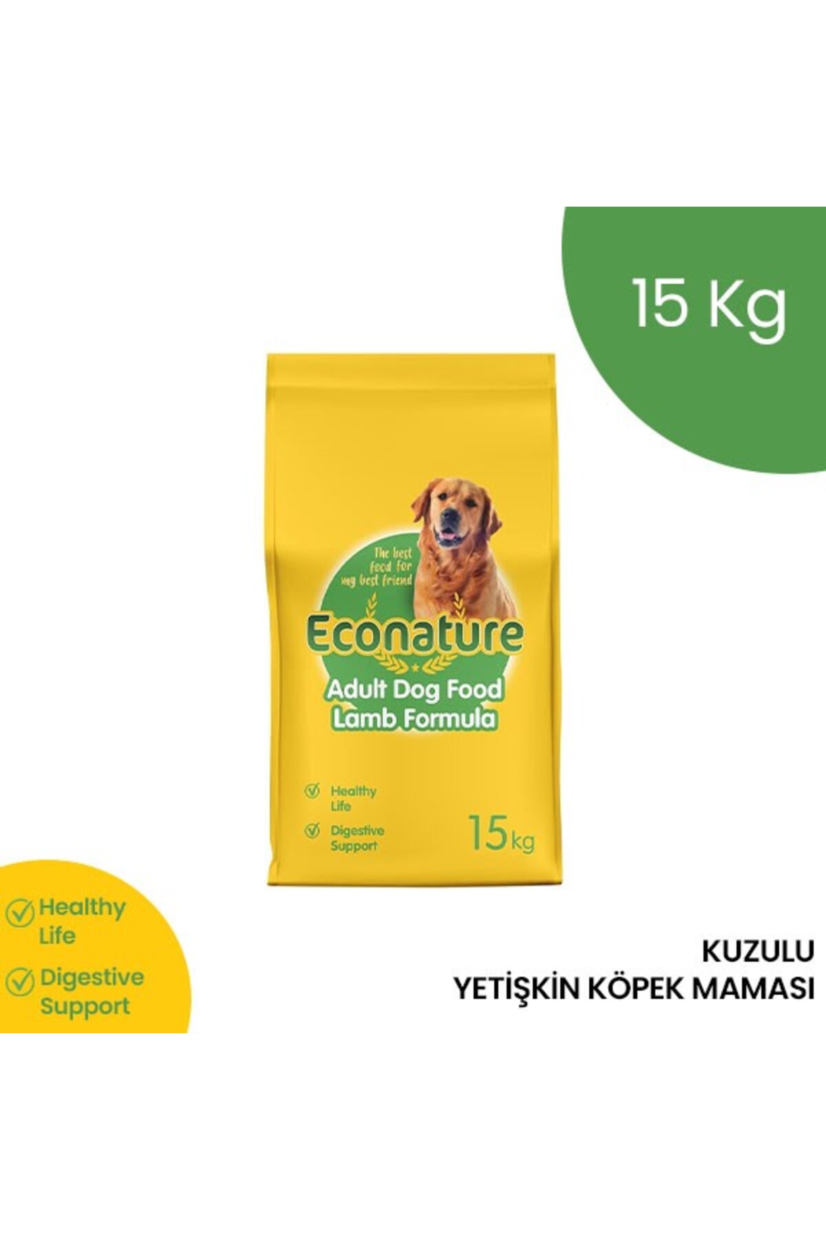 Econature SYET.KUZULU KÖP.15KG SARI AMBALAJ
