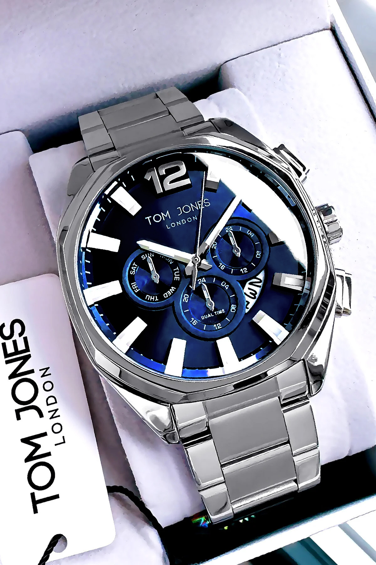 ساعت مچی مردانه لیک مدل GTJE2103C5، ضدآب، رنگ نقرهای، بند فولادی