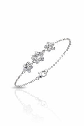 Parmas Design Yıldız Tasarım 925 Ayar Gümüş Halat Zincir Kadın Bileklik