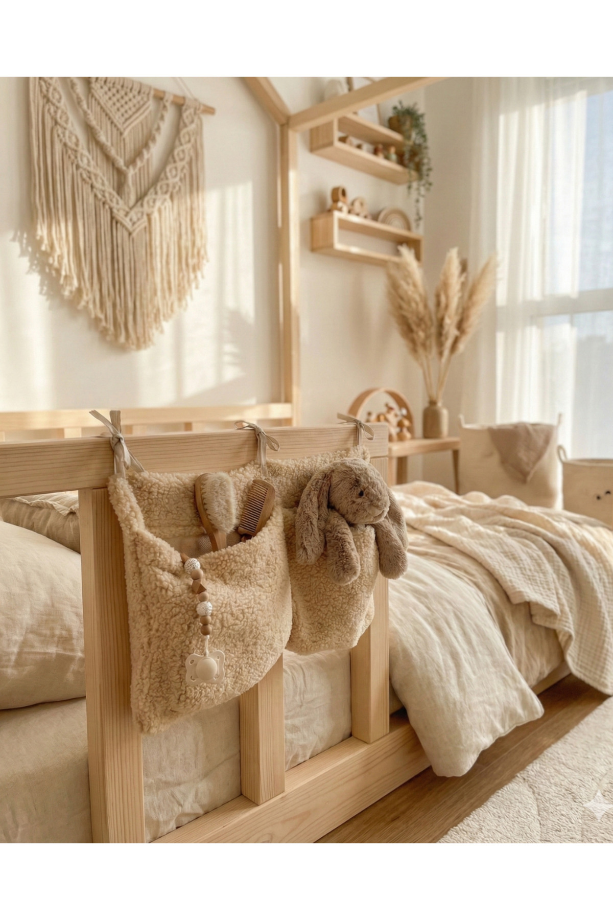 vivimade Teddy Çok Amaçlı Beşik Kenarı Düzenleyici Organizer 50x40 Cm fotoğrafı 2 (önizleme)