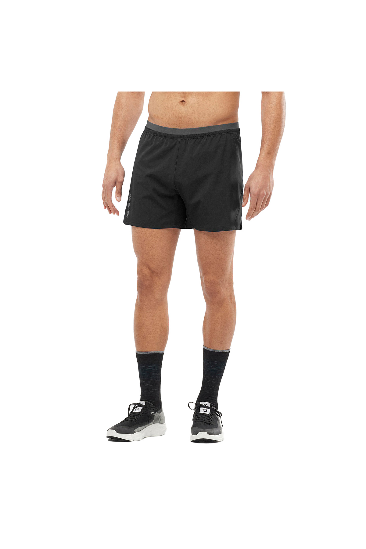 سالومون شورت ورزشی مردانه کراس سایز 5 اینچ مشکی LC1871400