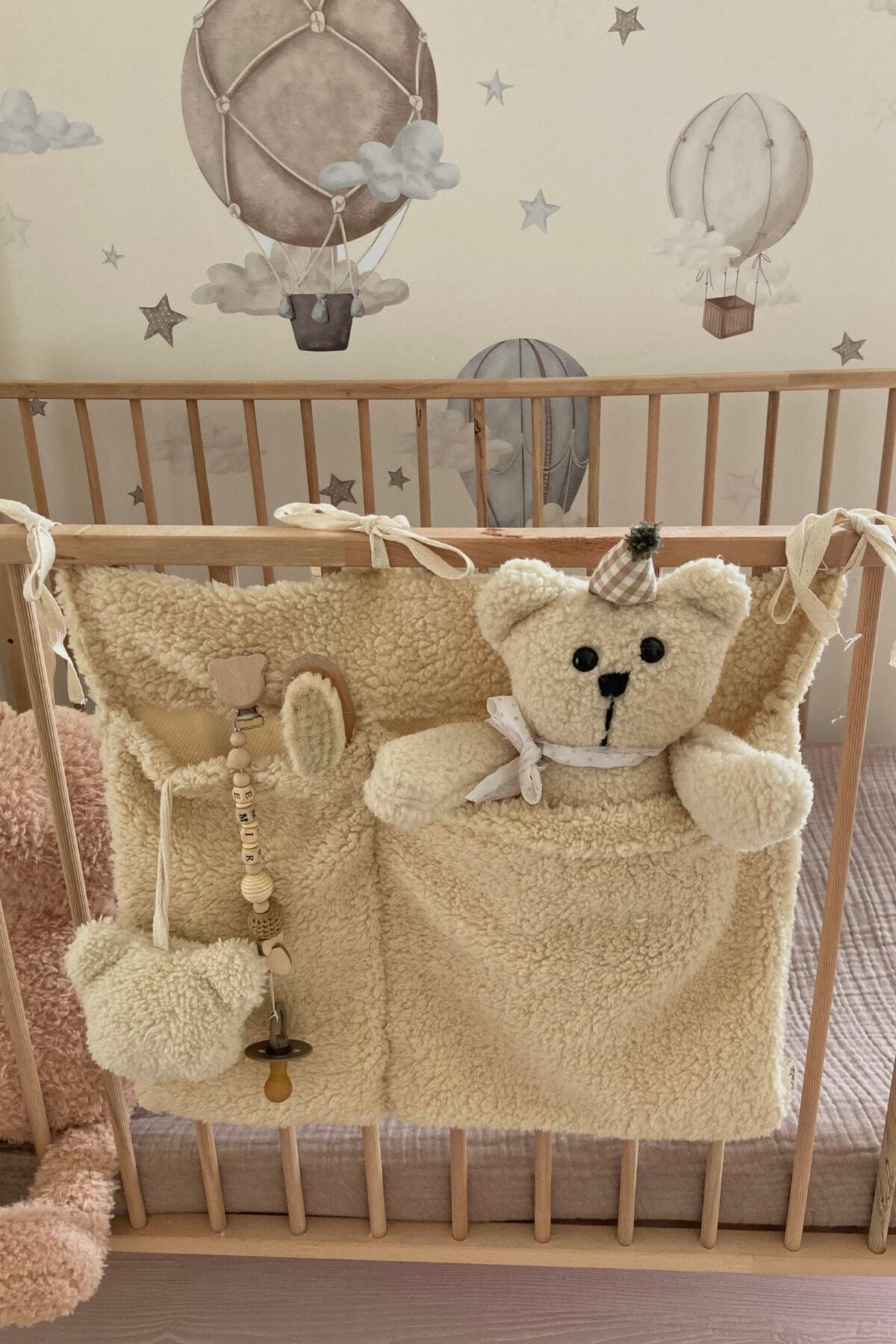 vivimade Teddy Çok Amaçlı Beşik Kenarı Düzenleyici Organizer 50x40 Cm fotoğrafı 5 (önizleme)