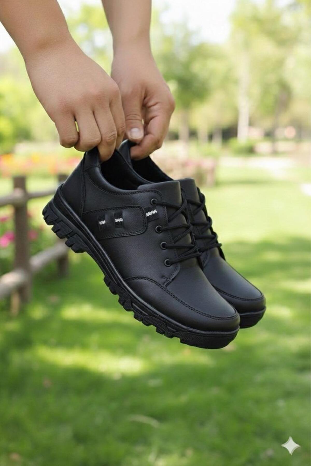 TAZELER.SHOES Ortopedik Bağcıklı Kışlık Spor Trekking Ayakkabı görsel 6