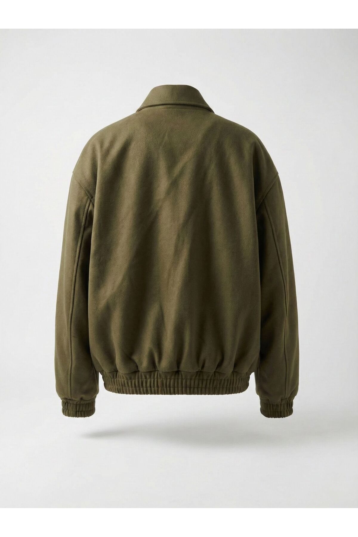 Ceylen Erkek Oversize Pamuklu Gabardin Klasik Yaka Fermuarlı Casual Ceket Mont görsel 4