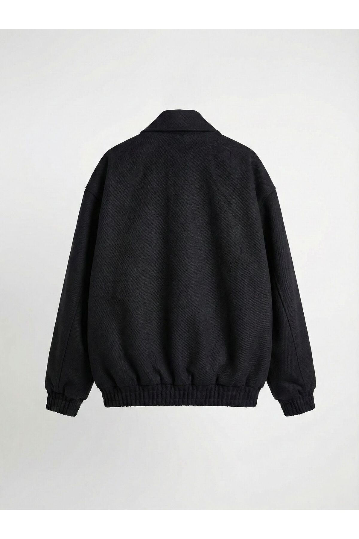 Ceylen Erkek Oversize Pamuklu Gabardin Klasik Yaka Fermuarlı Casual Ceket Mont görsel 4