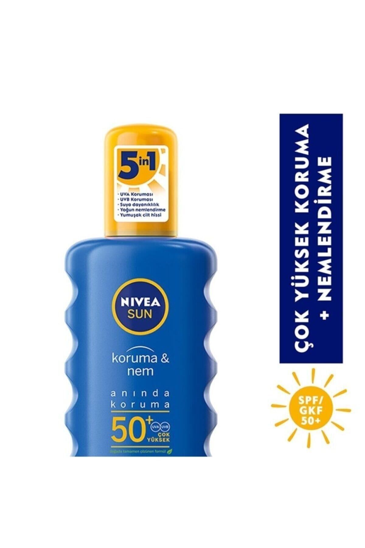 NIVEA Sun Koruma & Nem Güneş Anında Koruma Spreyi 50+gkf 200 /ml. — 266541462543