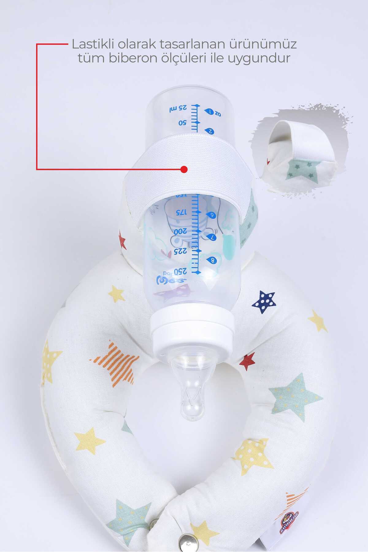 Umaybebek Pratik Bebek Beslenme, Biberon Tutucu, Emzirme Kolaylaştırıcı, Emzirme Yastığı, Yumuşak, Lastikli fotoğrafı 2 (önizleme)