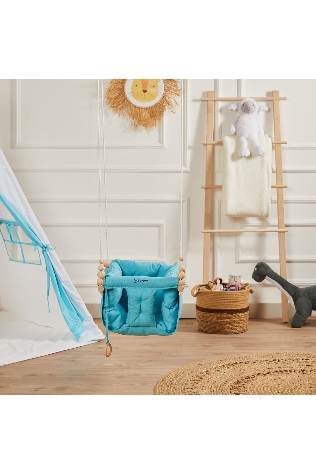 Svava Konfor Bebek Ahşap Salıncak, Tavana Asılan Çocuk Salıncağı fotoğrafı 5 (önizleme)