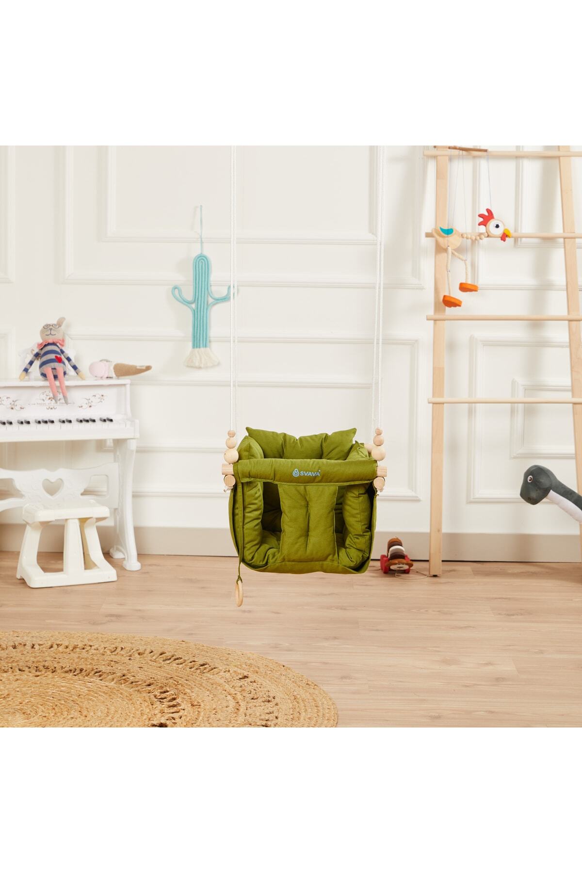 Svava Konfor Bebek Ahşap Salıncak, Tavana Asılan Çocuk Salıncağı fotoğrafı 5 (önizleme)