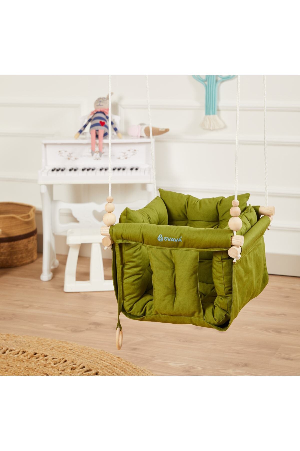 Svava Konfor Bebek Ahşap Salıncak, Tavana Asılan Çocuk Salıncağı fotoğrafı 3 (önizleme)
