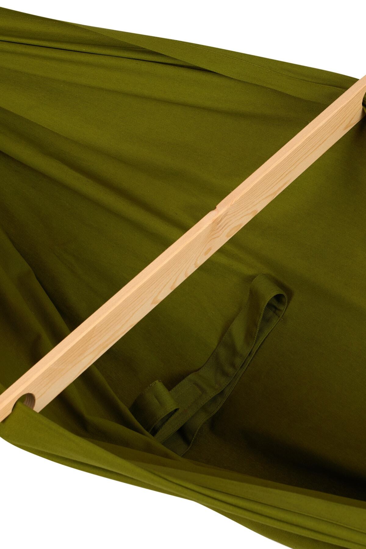 Svava Stantlı Kayık Hamak Bebek Hamak Beşik (Yeşil) fotoğrafı 5 (önizleme)