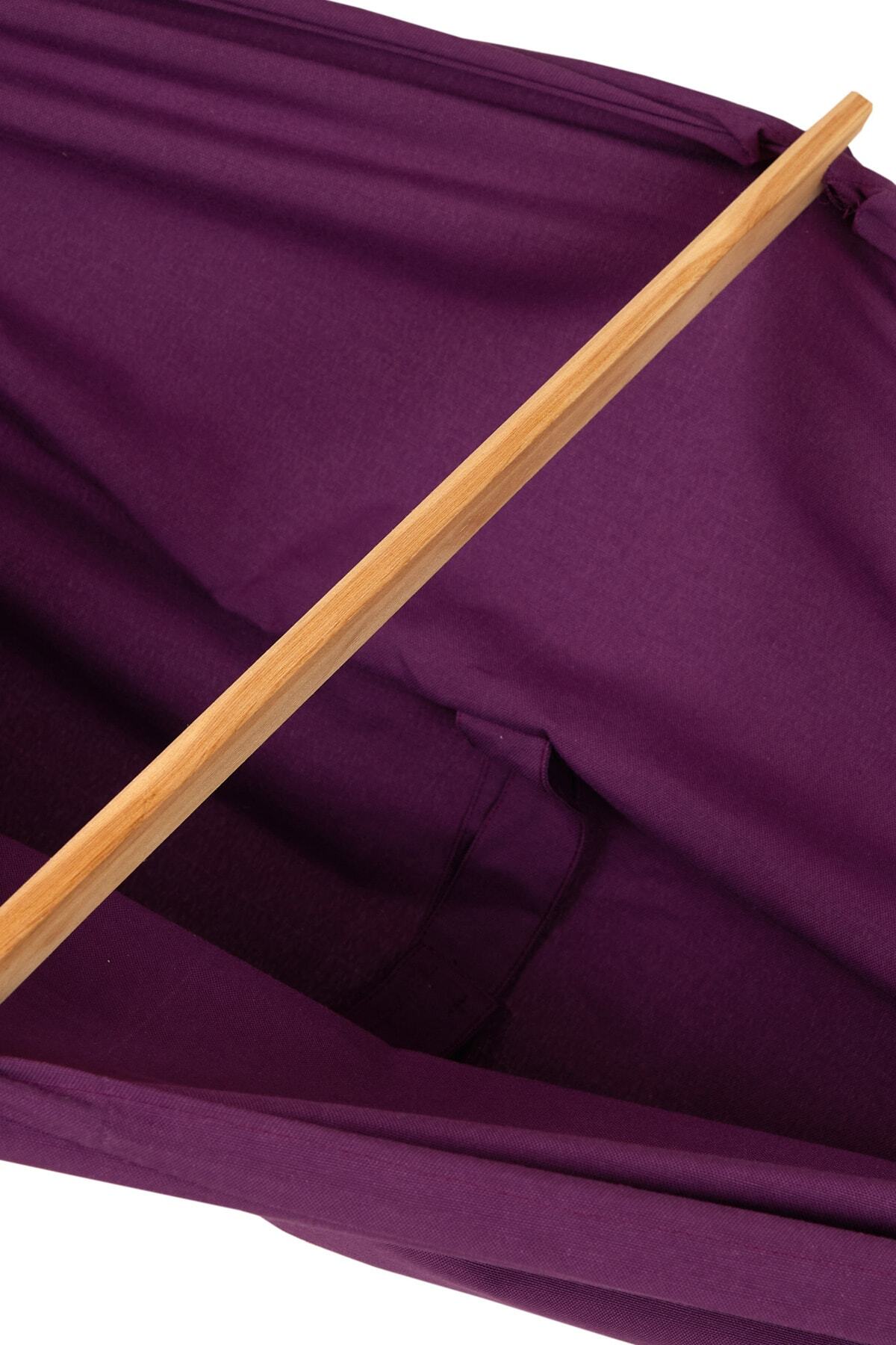 Svava Stantlı Kayık Hamak - Bebek Hamak Beşik (Mor) fotoğrafı 3 (önizleme)