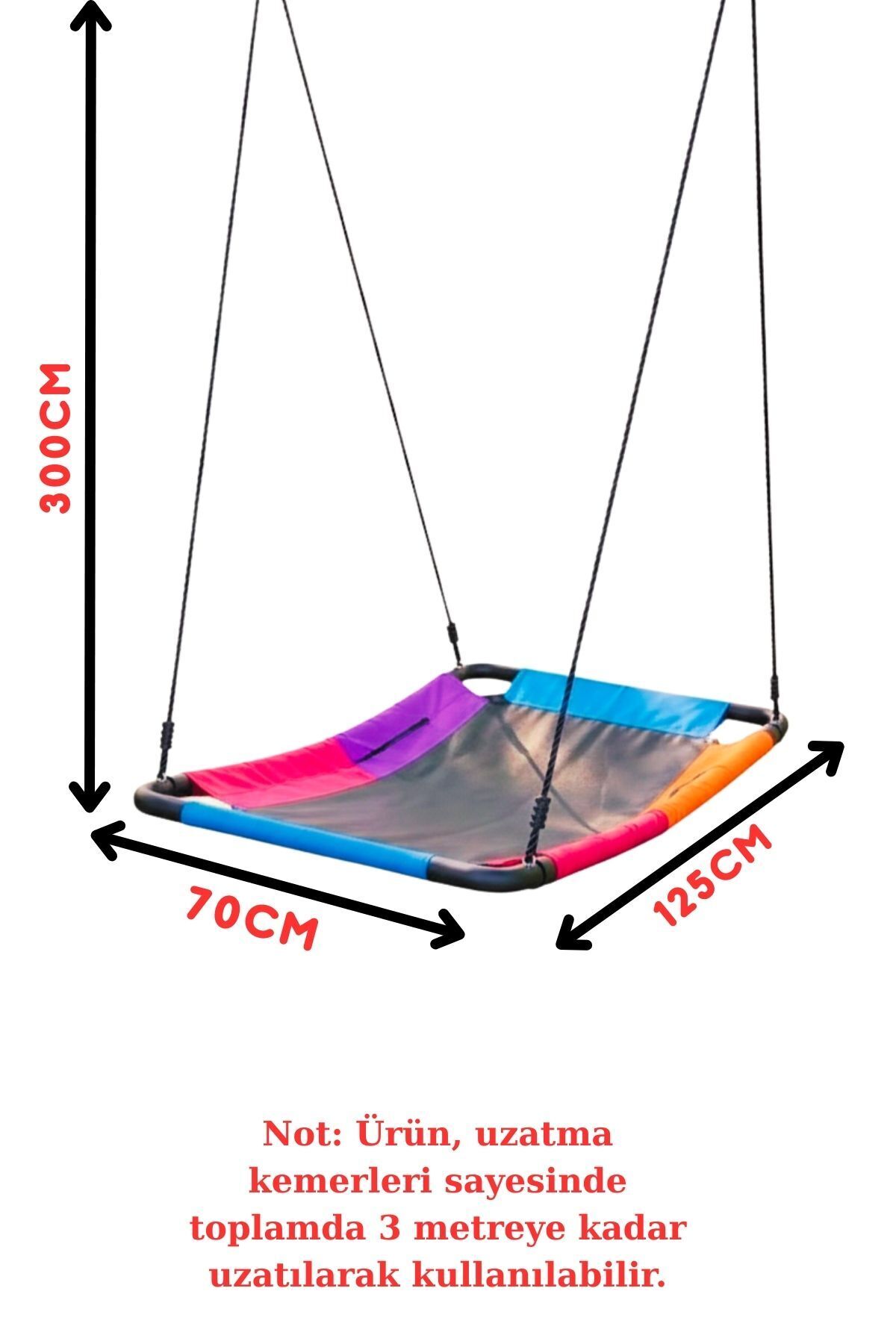 Svava Gondol Renkli Çocuk Salıncağı – Geniş Oturma Alanı Ile Eğlence Dolu Dış Ve Iç Mekan Oyun Salıncağı fotoğrafı 7 (önizleme)