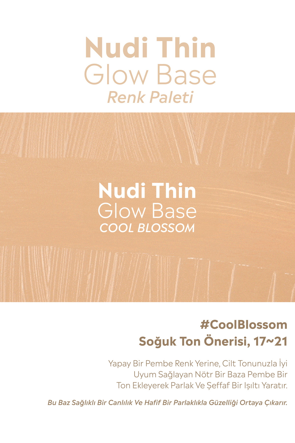Doğal Işıltılı Makyaj Bazı - Cool Blossom — بژ coolblossom — تصویر 7 از 8