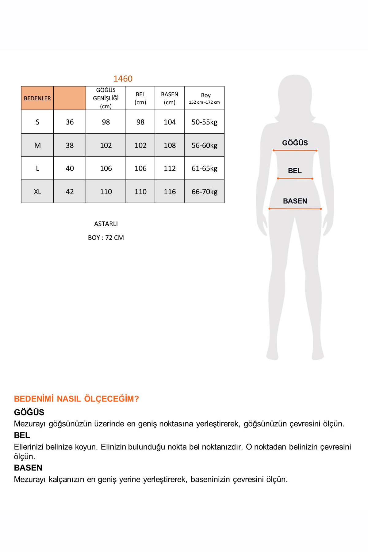 Soydan Güner  Kadın Kısa Kruvaze Kaban Kahverengi 1460 - Görsel 7