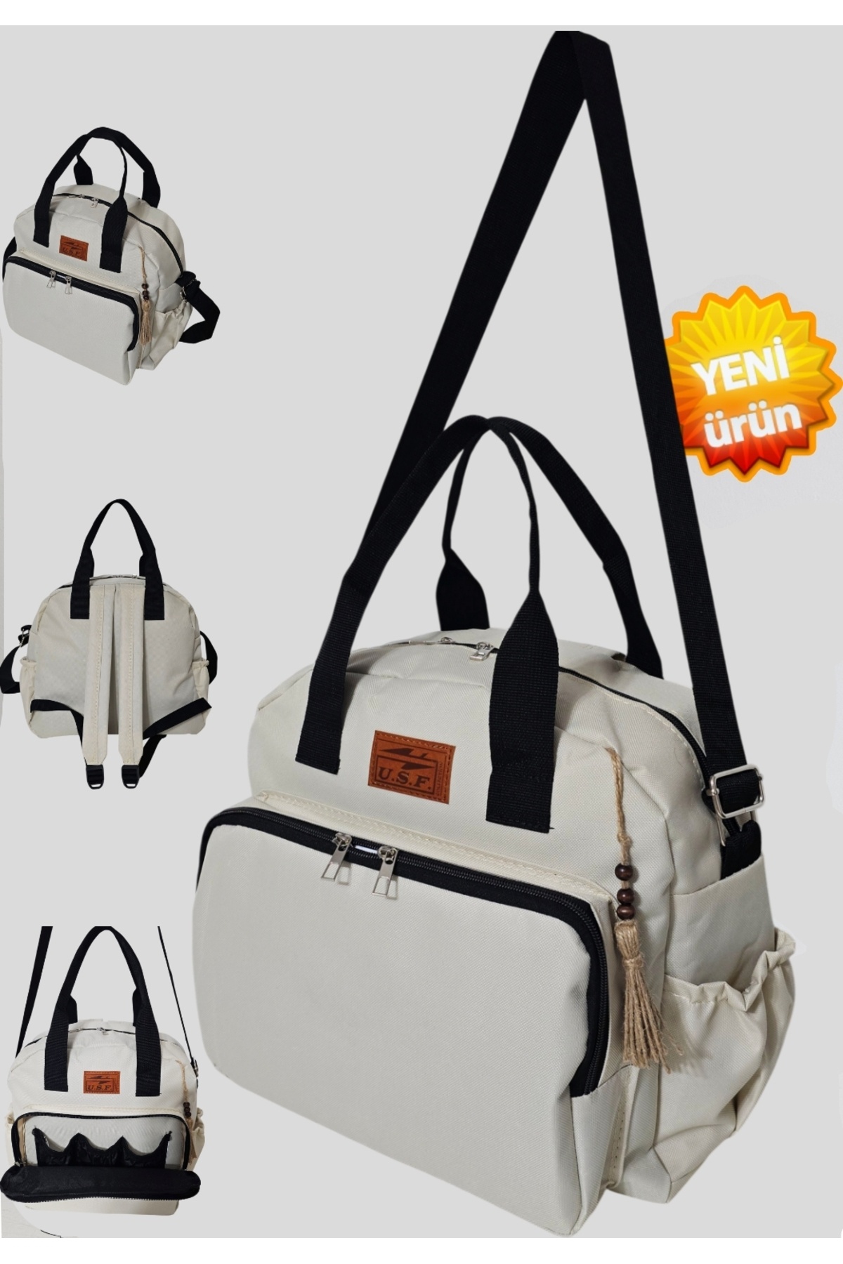 USF Bebek Bakım Sırt Çantası Portbebe Ana Kucağı Bebek Taşıma Kanguru 3 Lü Set fotoğrafı 7 (önizleme)