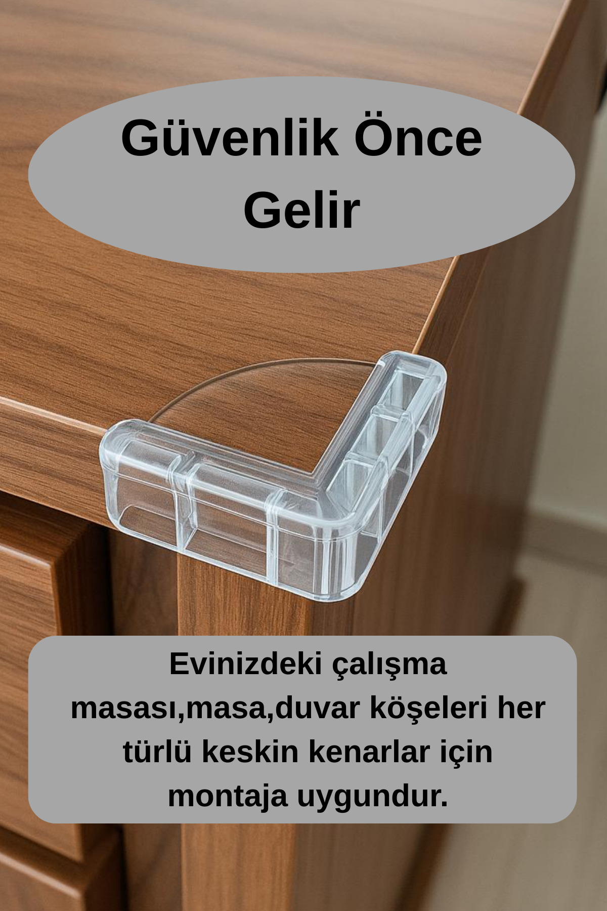 WAPPA 8 Adet Silikon Köşe Koruyucu 8 Adet fotoğrafı 4 (önizleme)