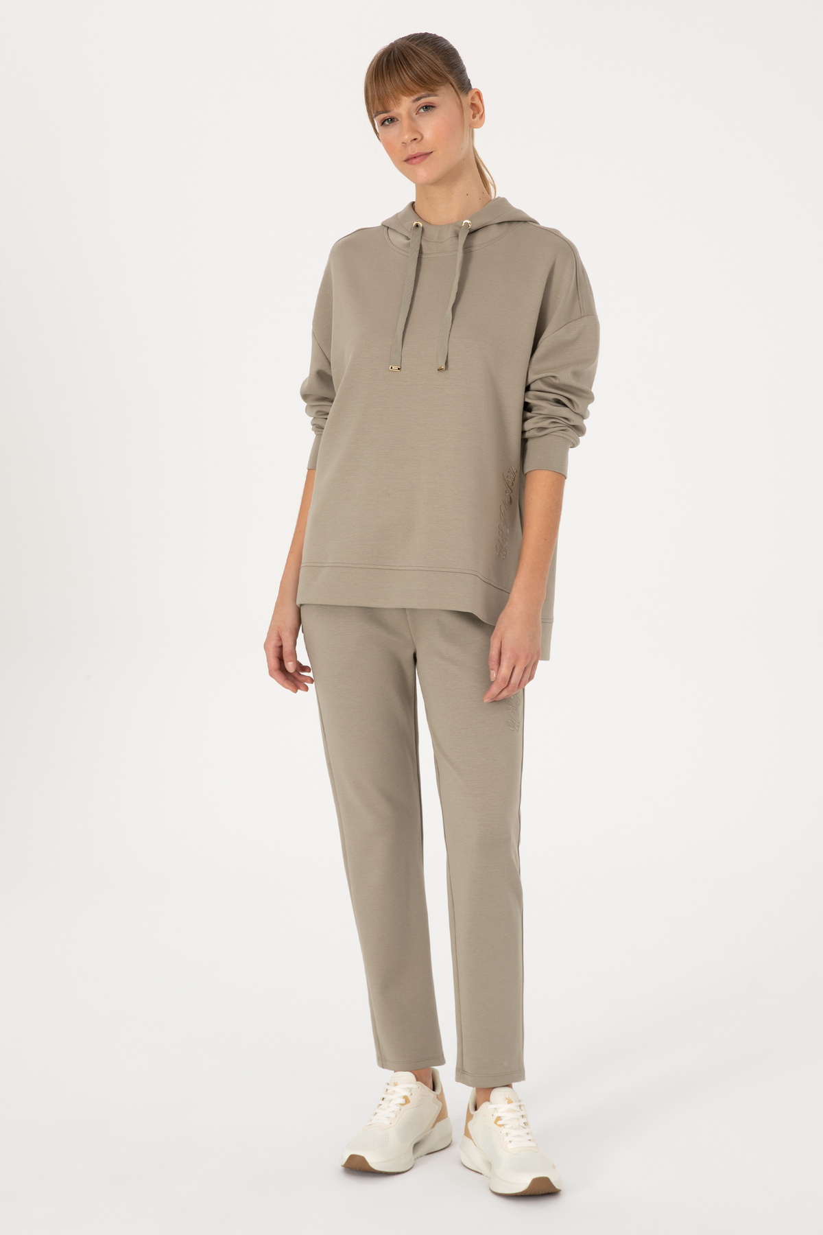 U.S. Polo Assn.  Kadın Açık Haki Modal Karışımlı Eşofman Altı 50313571-VR183