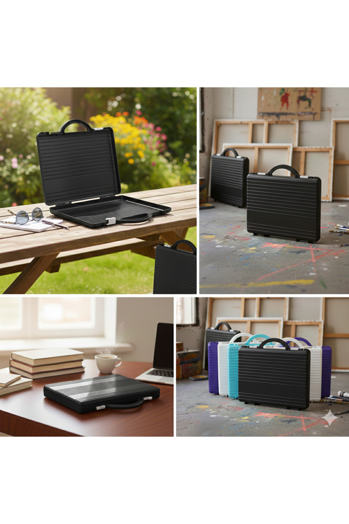 Ark  Proje Çizim Evrak Dosya Çantası Siyah Renk - Görsel 2