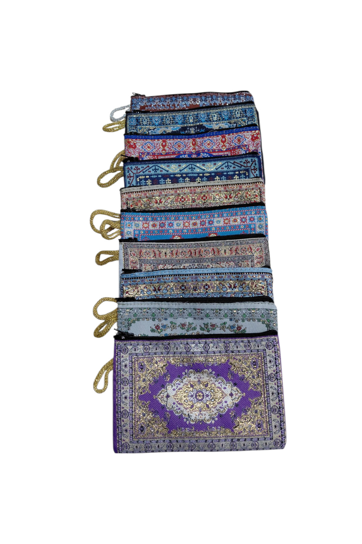 erdoğan hobi Bez Cüzdan 10 Adet Kilim Desenli Bez Cüzdan 10x15cm Hediyelik  Desenli Bez Cüzdan Hediyelik Cüzdan