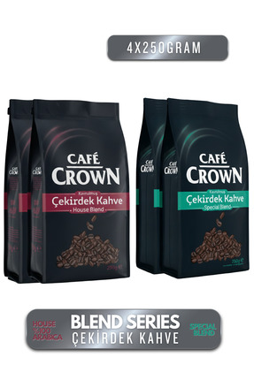 Cafe Crown Çekirdek Kahve 1000gr Tanışma Paketi (500g House Blend + 500g Spec...