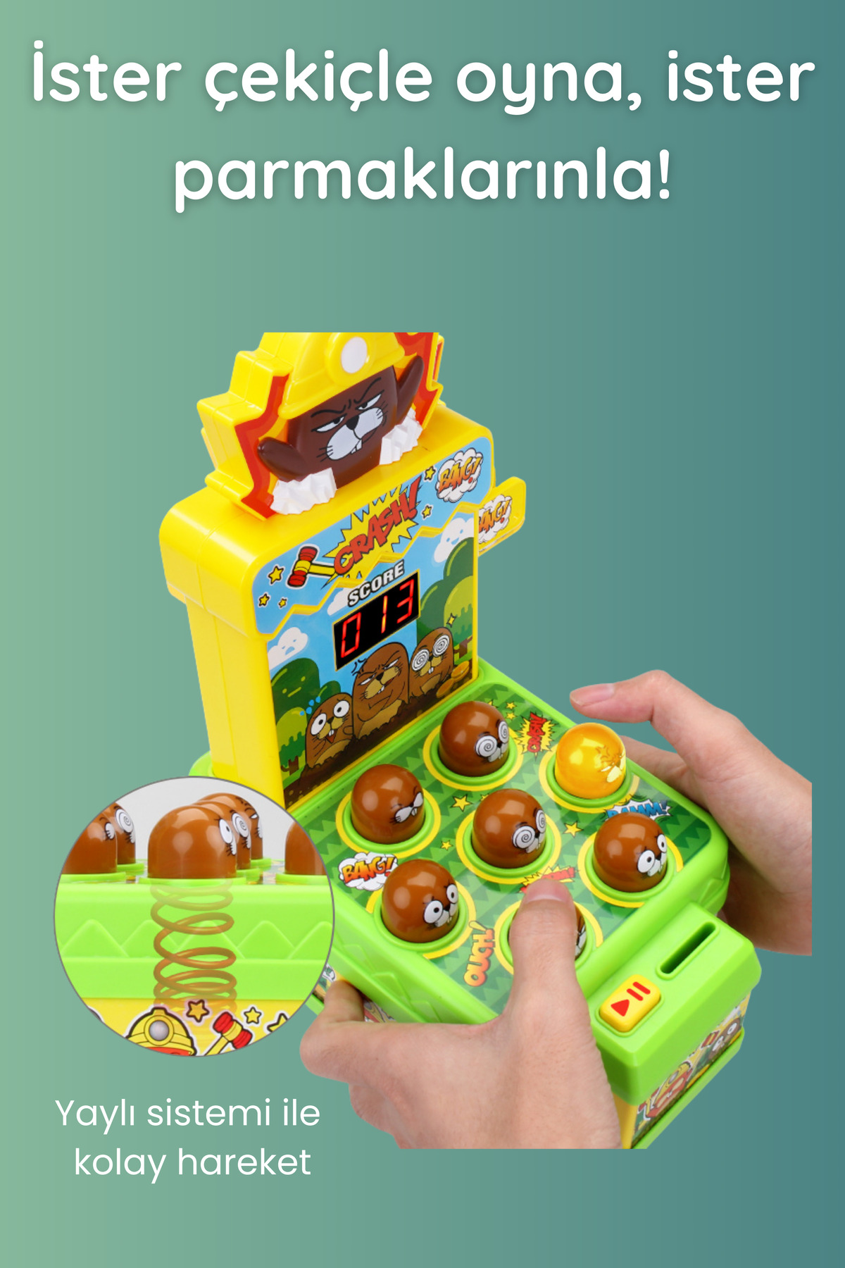 FIVESTAR TOYS Işıklı Müzikli Sesli Köstebek Yakalama Oyunu fotoğrafı 5 (önizleme)