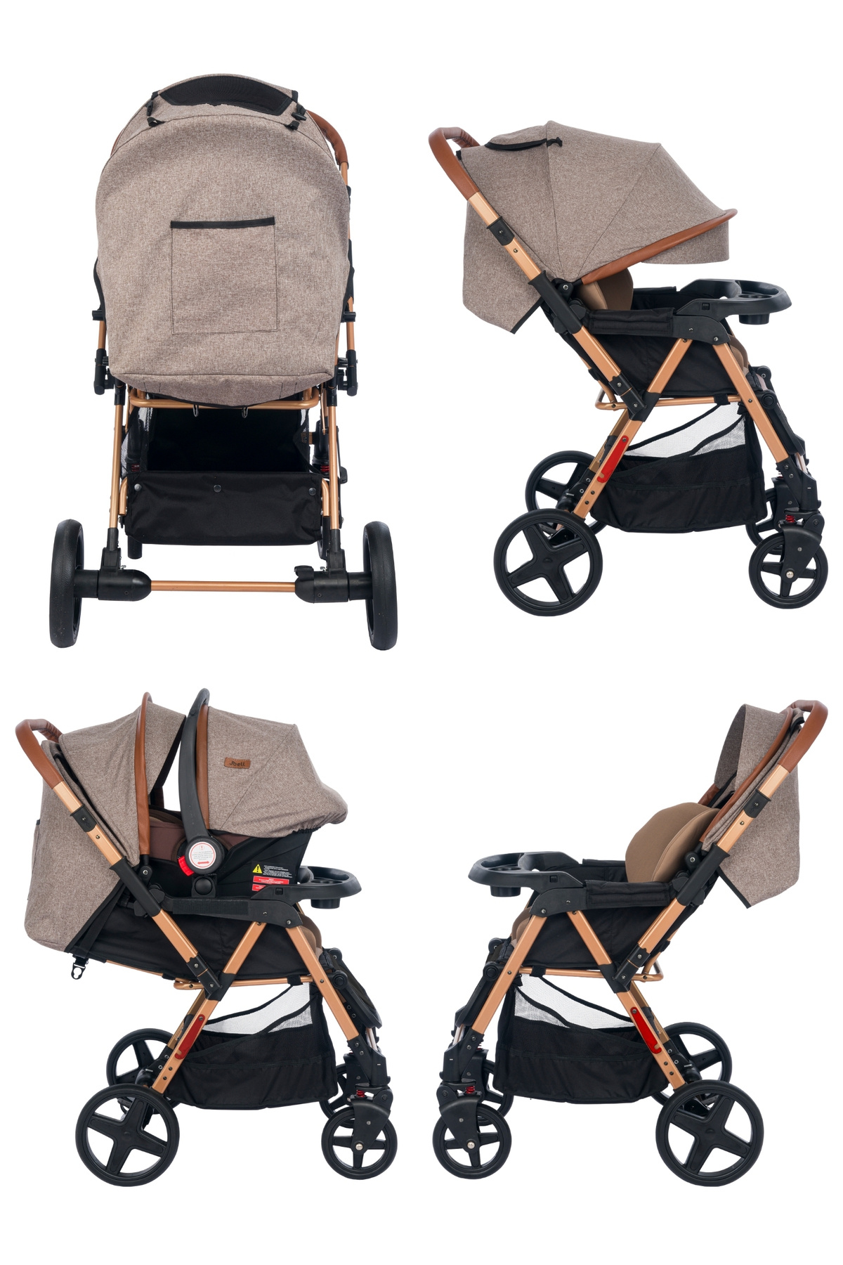 Joell Trendy Çift Yönlü Bebek Arabası fotoğrafı 5 (önizleme)