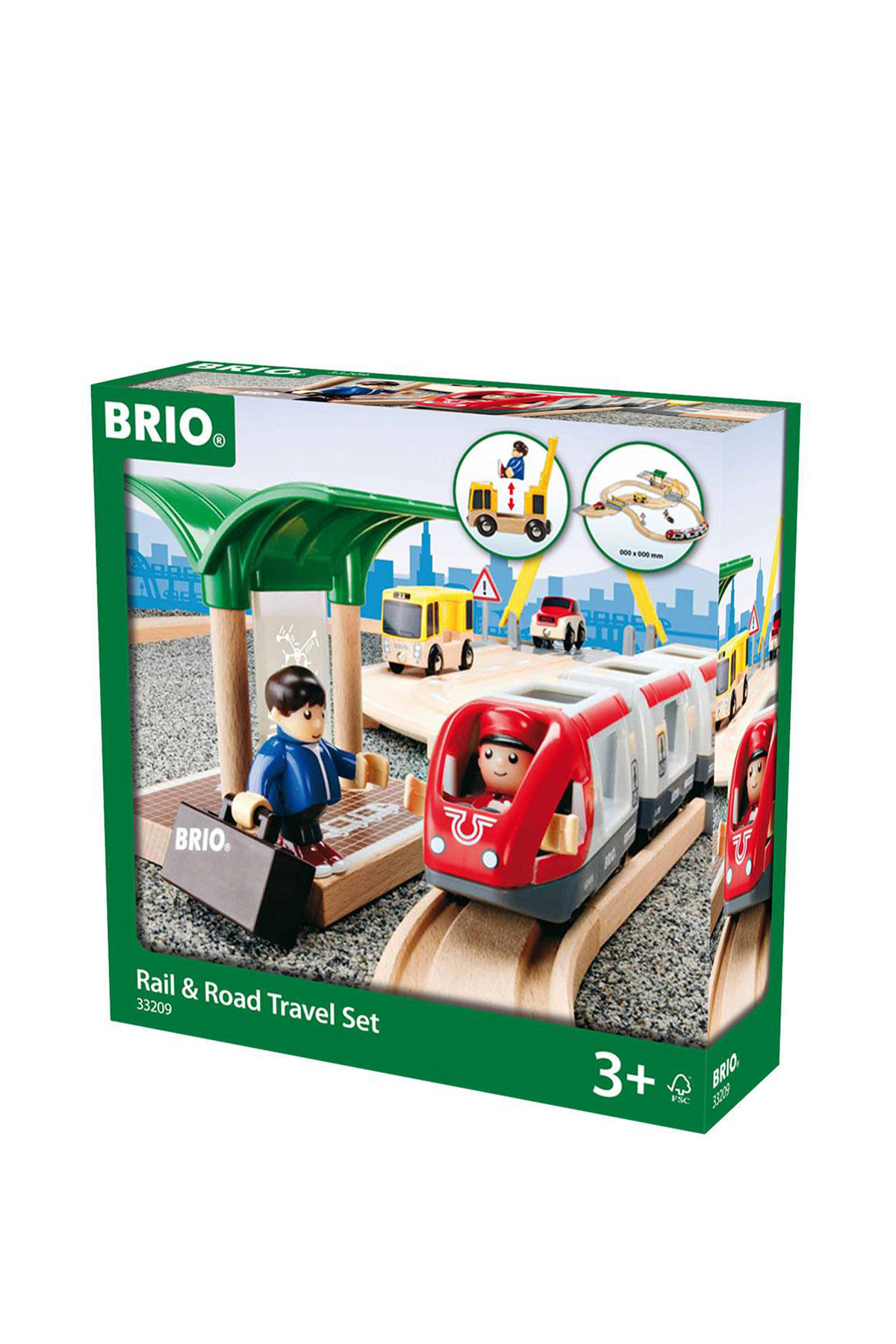 BRIO Tren ve Kara Yolu Seyahat Seti 33209